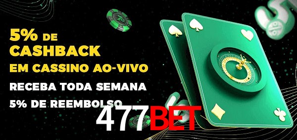 Promoções do cassino ao Vivo 477bet